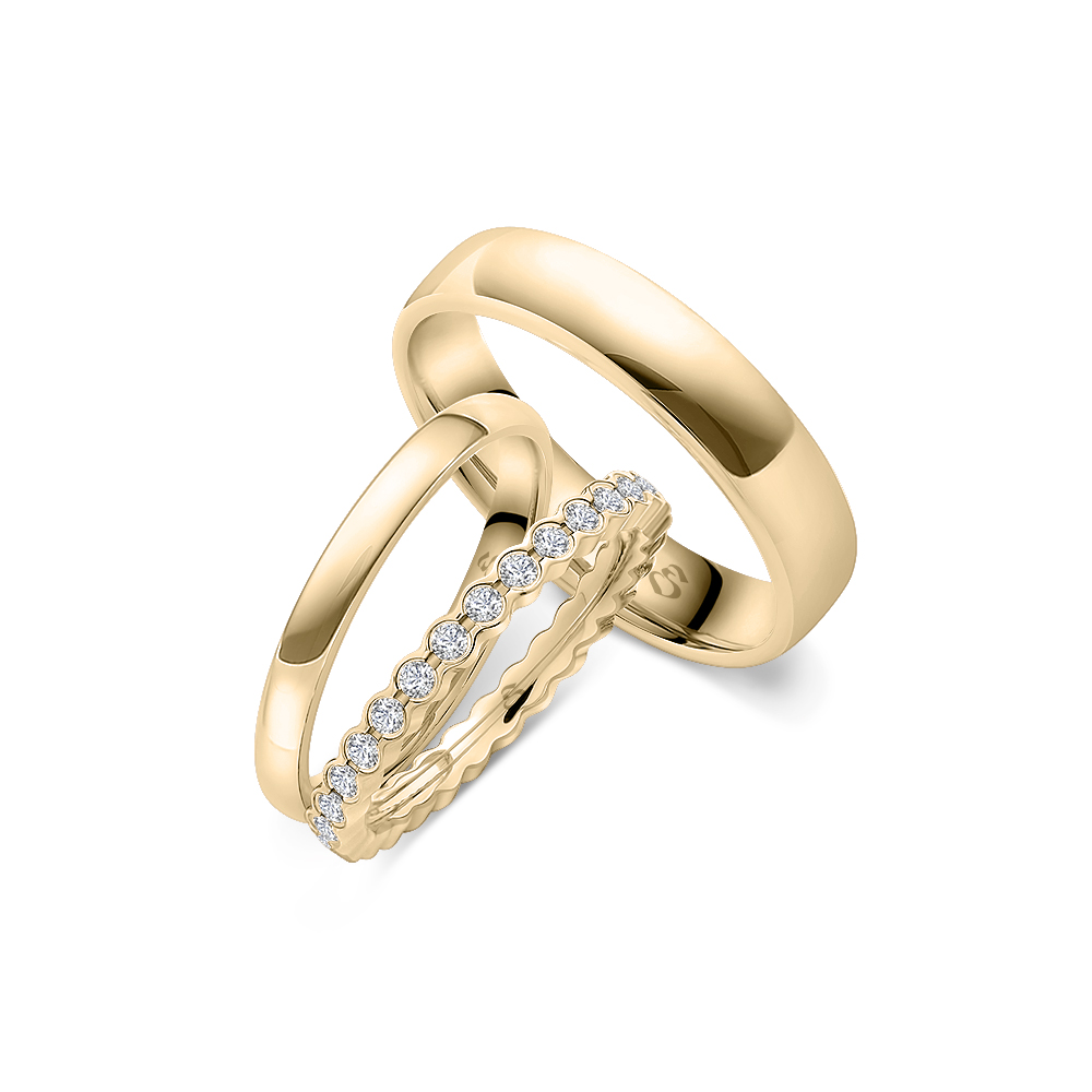 Simon & Söhne Trauringe Ringsets A 15 rose