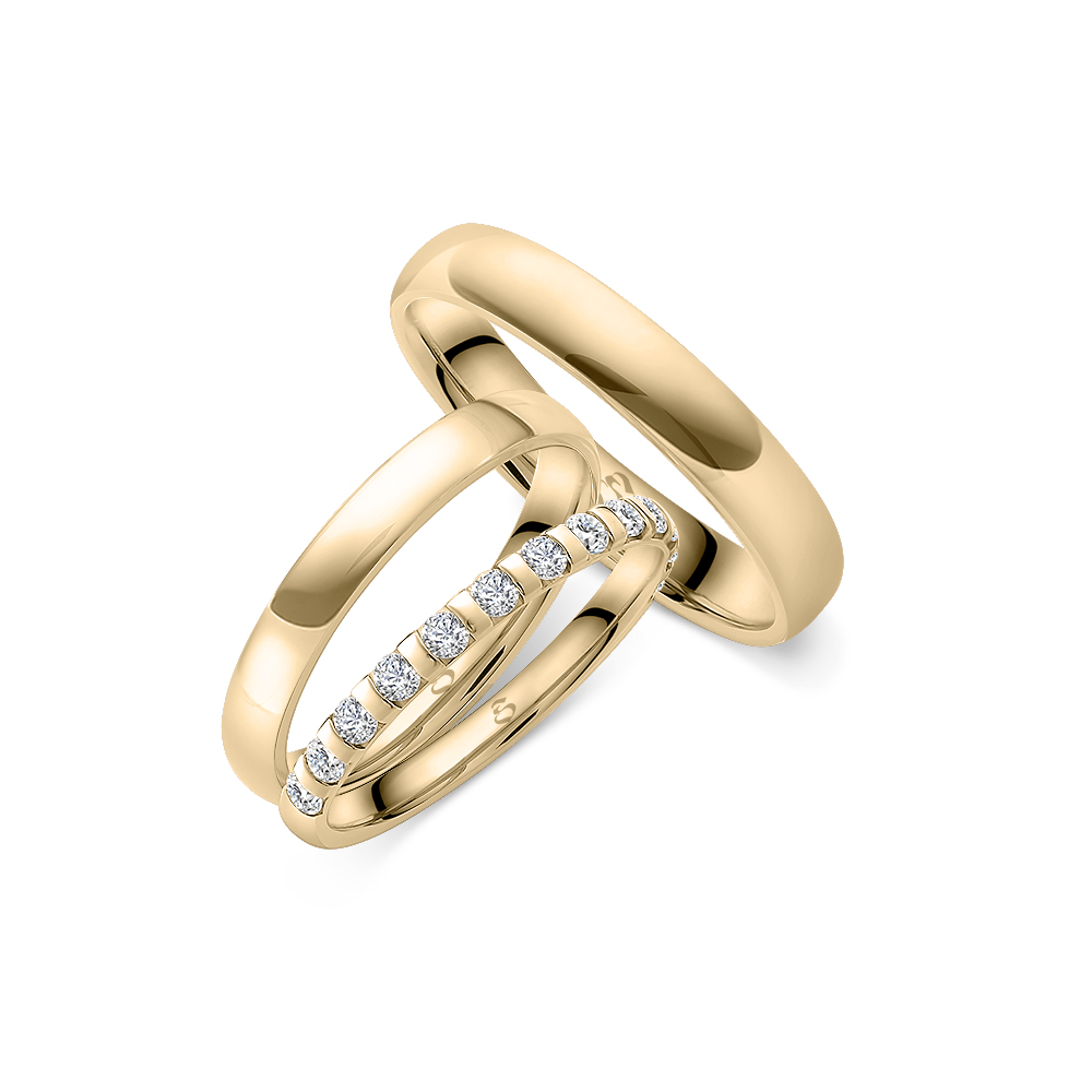 Simon & Söhne Trauringe Ringsets A 16 rose
