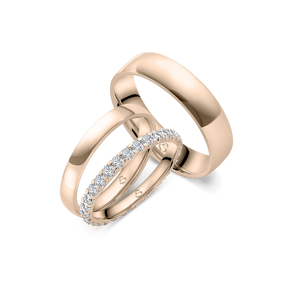 Simon & Söhne Trauringe Ringsets A 21 red