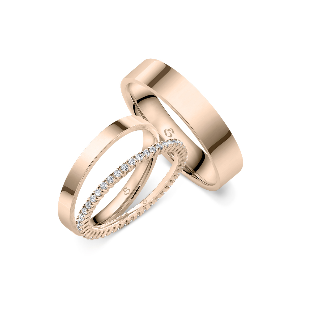 Simon & Söhne Trauringe Ringsets A 22 red